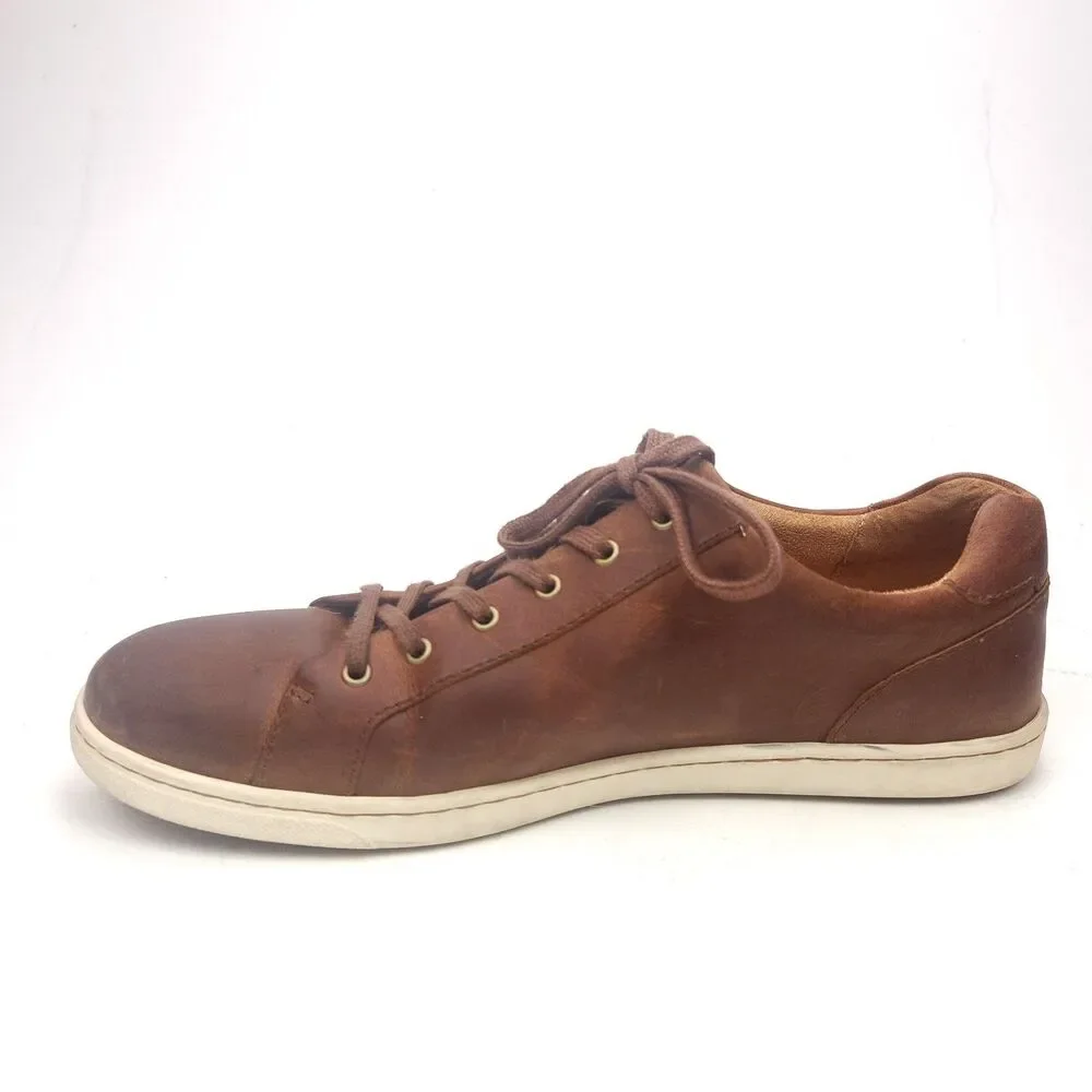 Born Allegheny II Shoes Mens 13 M Brown Leather Lace Up Comfort Casual Sneakers